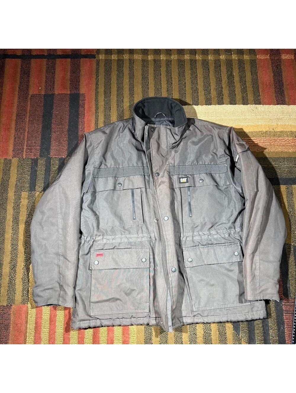 CAT Caterpillar Workwear Gray Insulated Utility Jacket